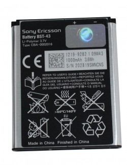 Sony Ericsson BST 43 BST43 BST-43 U100i J10 J20 J108i CK15i WT13i Battery