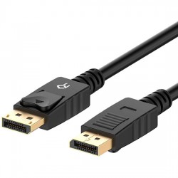 Rankie DisplayPort to DisplayPort Cable, DP to DP, 4K Resolution, 6 Feet, Black