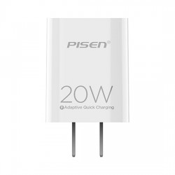 Pisen Type-C 20W PD3.0 Fast Wall Charger White