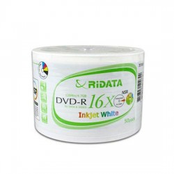 RiDATA 4.7GB 8X DVD-R Inkjet Printable 50 Packs