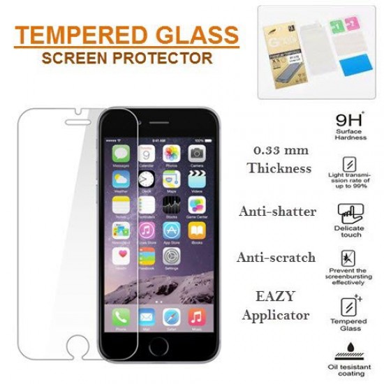 HTC All Models SomosTel® Premium HD Clear Tempered Glass Screen Protector 9H Hardness 0.33mm 2.5D 