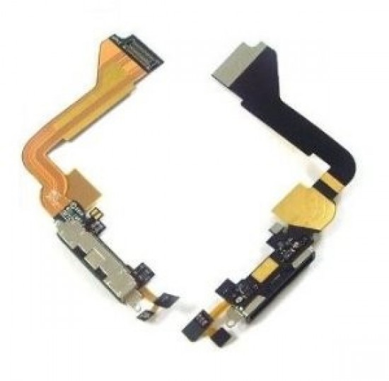 Apple iPhone 4 4G Charging Port Flex Cable Dock Connector Black