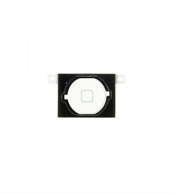 Apple iPhone 4s Home Button White with Rubber Gasket Holder