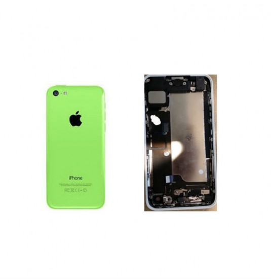 Apple iPhone 5C Back Housing Green Frame Assembly with Attached Cables