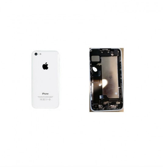 Apple iPhone 5C Back Housing White Frame Assembly with Attached Cables