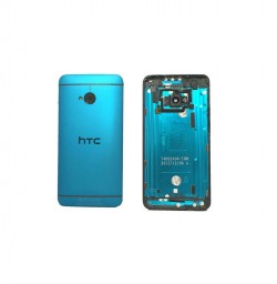 HTC One M7 Back Rear Housing Replacement Frame with Camera Lens Blue