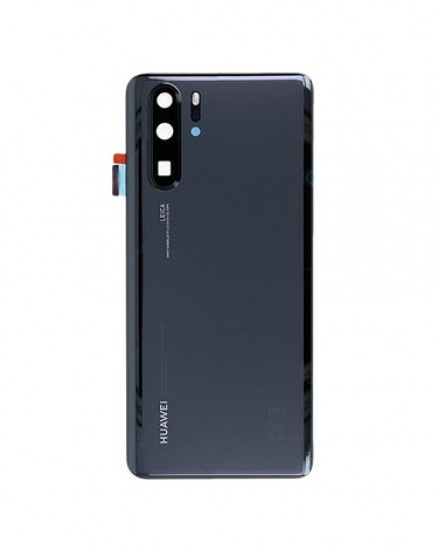 Huawei P30 Pro Back Rear Glass with Camera Lens Bezel Black