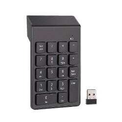 Wireless Mini Numeric Keypad Slim USB - Black