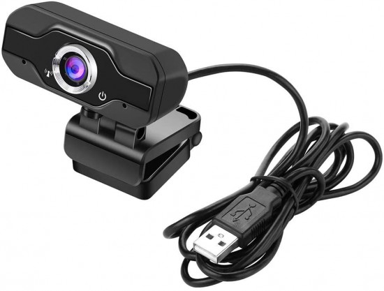 HD Pro Webcam with Microphone,PC USB Camera 1080P 90-Degree Wide View Angle